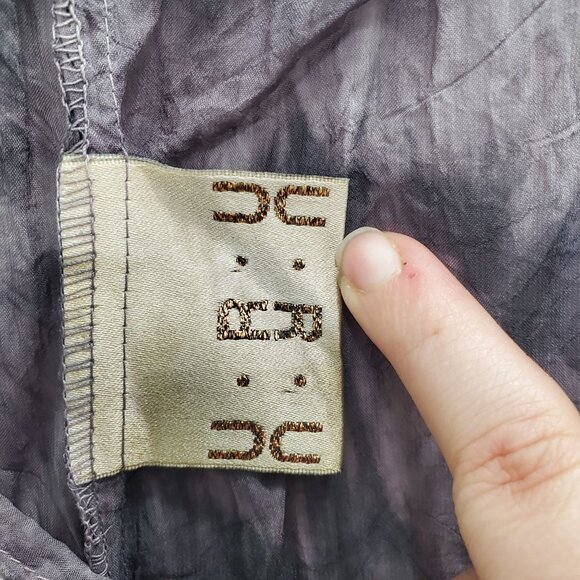 U.R.U URU Women's Vintage Purple Marble Hand Dyed Boho Whimsygoth Pants One Size - Picture 4 of 6